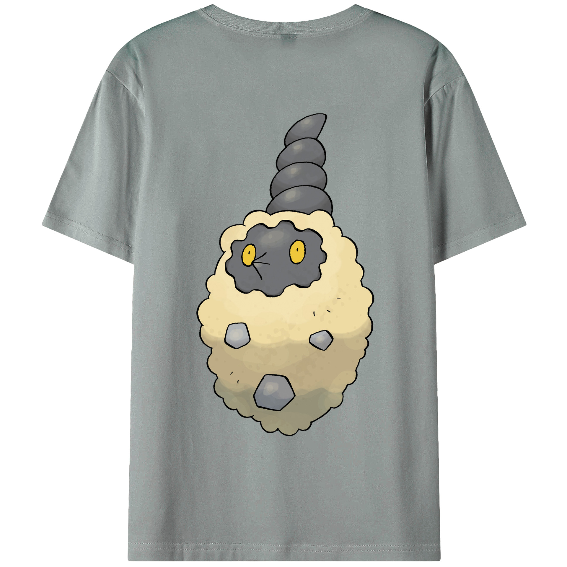 （画像用） ポケットモンスター Pokémon 綿100％ メンズ半袖Tシャツ（バックプリント） 通気性